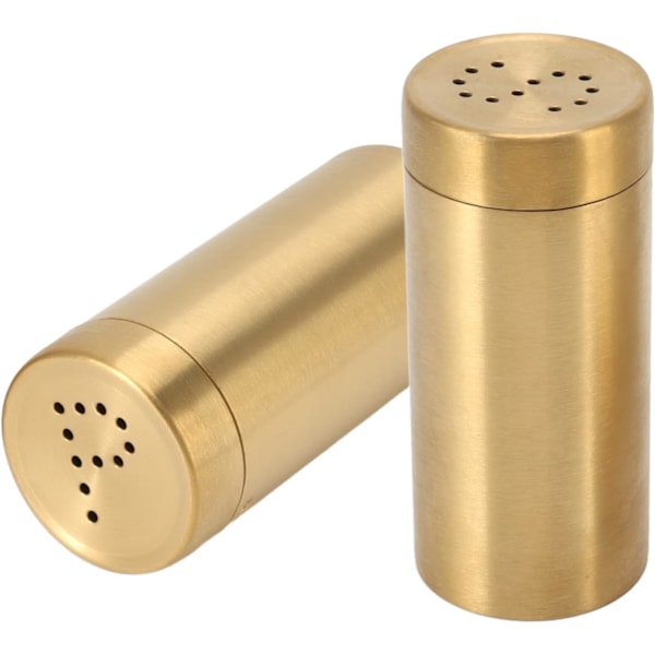 stk salt og peber krydderiflaske guld krydderikrukke krydderiflaske rustfrit stål rustfrit