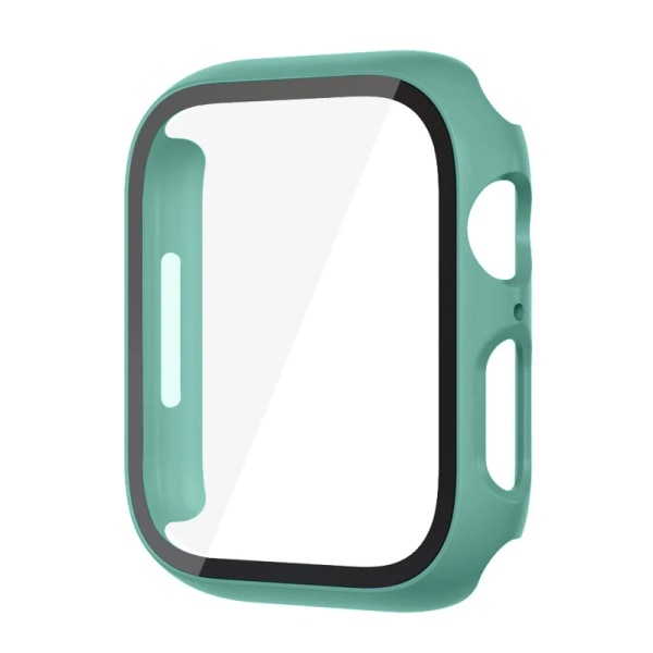Glass+ Cover för Apple Watch case 9 8 7 6 SE 5 iWatch Tillbehör Skärmskydd Apple Watch Series 45mm 41mm 44mm 40mm 42mm 38mm Tallgrön Pine green 41mm series 7 8 9