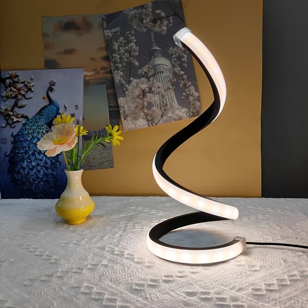 Vintage LED Bordslampa Justerbar Dimbar USB-driven Black 1PC
