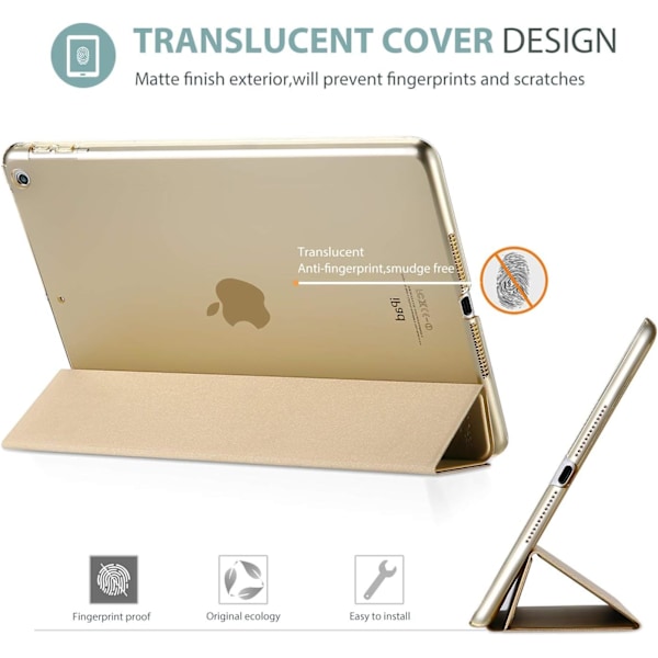Smart Case for iPad 9.7 tommer iPad 6./5. generasjon 2018 2017 (Modell: A1893 A1954 A1822 A1823), Ultra Slim Lettvekt