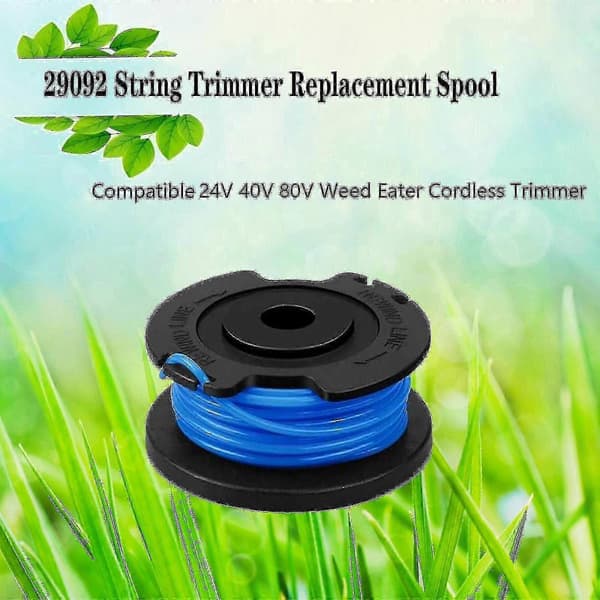Spool Line for Greenworks 24v 40v 80v Trimmer (8 Spools, 2 Caps)