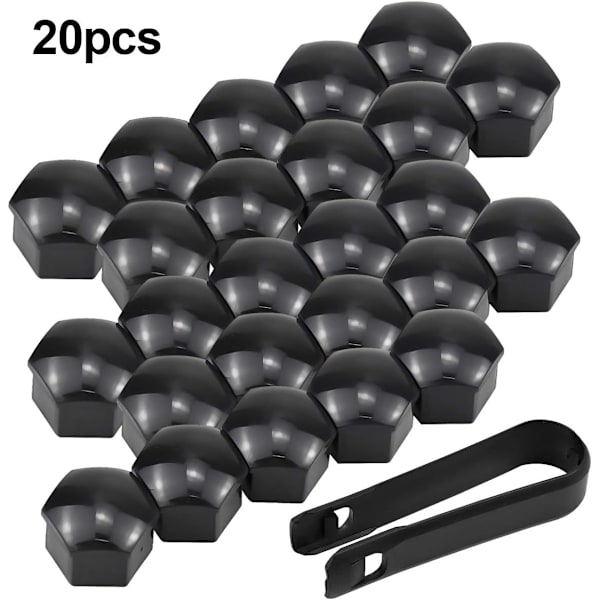 Hjulmutterdeksel Boltmutterdeksel 17mm 20 Hjulmutterdeksel Hjulboltmutterdeksel Skruedeksel