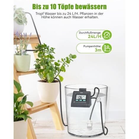 RAINPOINT Automatic Watering System, Adjustable Water Volume, Automatically Waters Large and Small Indoor Plants, DIY Drip Irrigation Kit