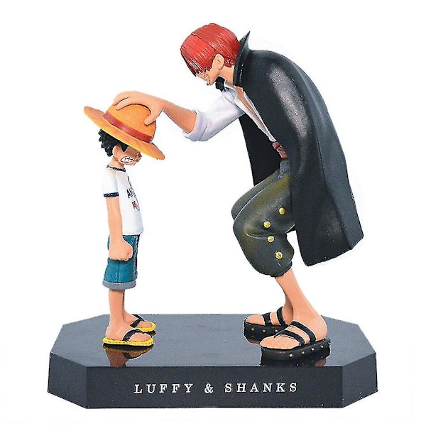 One Piece Luffy Shunks PVC Actionfigurer Leksak 18cm One Piece Anime Monkey D Luffy Figurin Leksaker Dockor