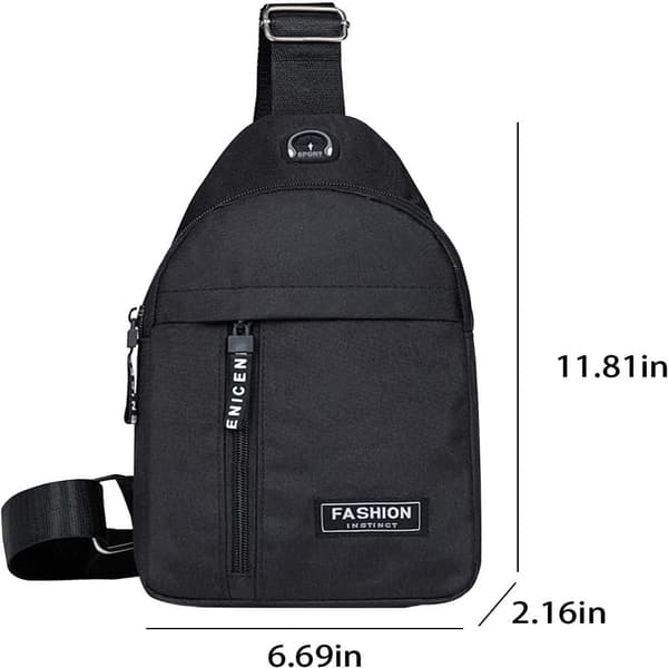 KZQ-Crossbody taske Brysttaske GRÅ - spotudsalg Grey