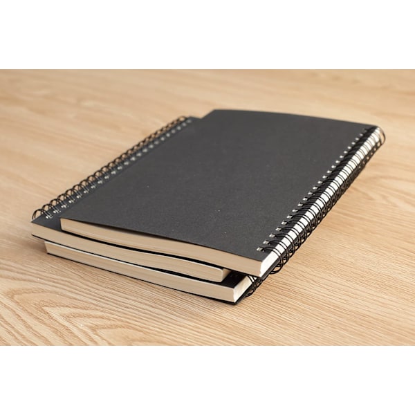 Blød Spiralindbundet Skitsebog - 3-pak - 21 x 14 cm - 100 Sider, 50 Ark - Perfekt til Rejser{HH}