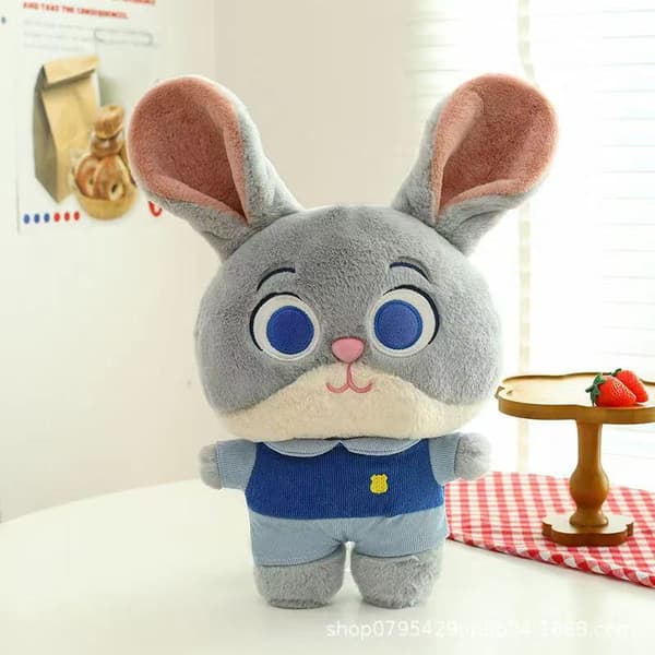 Zootopia Kosedyr - Nick & Judy | Koselige Rev & Kanin | Perfekt Bursdagsgave Nick (Standing Version) 40cm