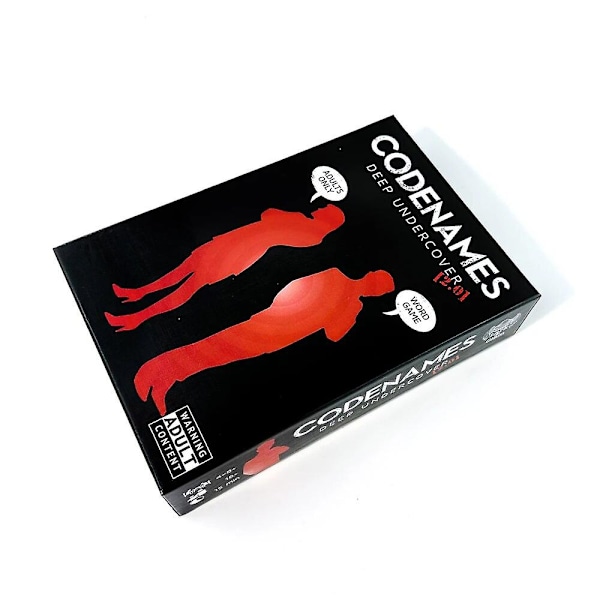 Lark & Clam Codenames Deep Undercover 2.0 - Vuxenspel, Limited Edition Black