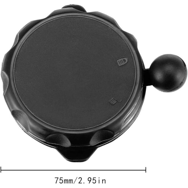 Bil sugekoppfeste for TomTom Start 20 25 60-serien via GPS-tilbehør Accessor Svart bilfeste{hh}