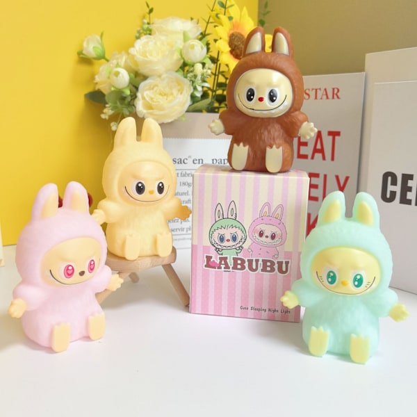 Hehkuva makuuhuoneen sisustus kuuma tyyli söpö tunnelma yövalo Beige Product + Special Box