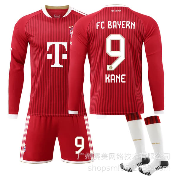 Bayern Münchenin kotipelipaita pitkähihainen 2026-27 Size 14 socks 2XL