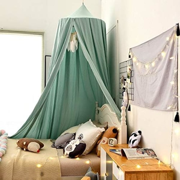 Baby Chiffonghimmel Sänghimmel Lektält Barnrum Himmel Höjd: 240 cm Fåll Längd: 260 cm green