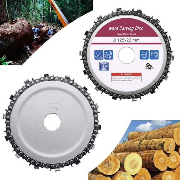 Sahanterä, katkaisulaikka sahaketjulla kulmahiomakoneeseen 125mm Musta