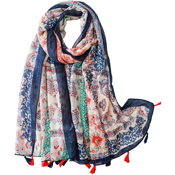Damscarf Lång Stor Sjal Elegant Lätt Vikt Scarves Mjuk Wa