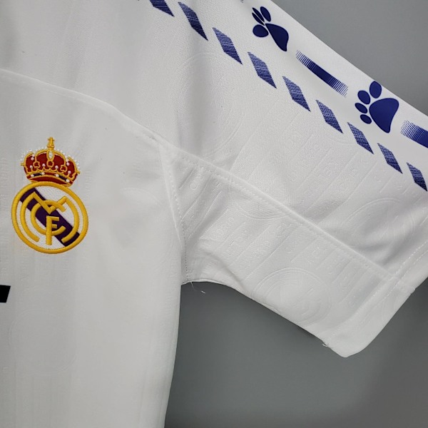 REAL MADRID 1996 - 1997 HJEMMEBANETRØJE Retro Fodboldtrøje til Mænd
