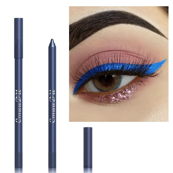 Eyeliner-kynäsetti Värikäs Helmiäisluomiväri Metallinhohtoinen Glitter-värinen Eyeliner Geeli Luomivärikynäsetti Silmämeikkikynät