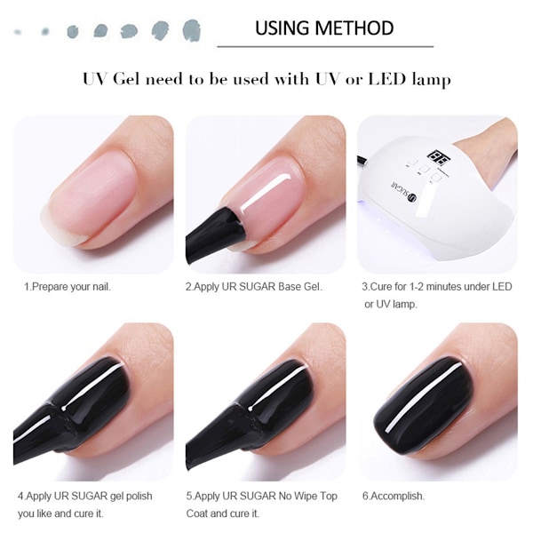 10 st/set Gel Nagellack Set Neon Röd Glitter Semi Permanent Gel Lack Soak Off Uv Led Naglar Allt För Manikyr