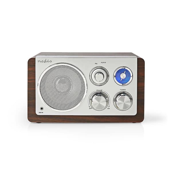 KZQ-FM radio | Bordsdesign | FM | Strömadapter | Analog | 15 W | Bluetooth® | Brun brown