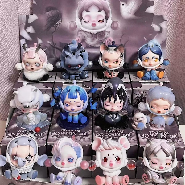 DIMOO Skeleton Panda Series Dyr Prinsesse Samleobjekter Blind Box Tilfeldige Figurer{hh} random