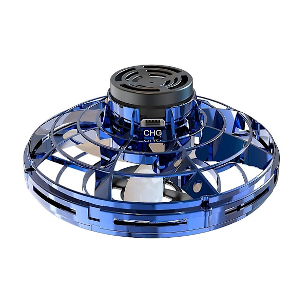 UFO Fingertopps Uppgradering Flygande Spinner Dekompressionsleksak för Vuxna och Barn (Blå)