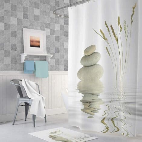 Dusjforheng 120x200 cm Digitaltrykk Moderne Design Polyester