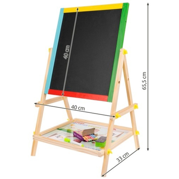 Whiteboard/Blackboard Tavle til Børn - Dobbeltsidet 1700