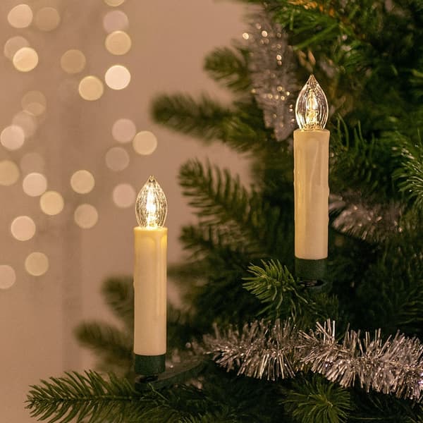 Wireless LED Christmas Tree Lights (10, 20 or 30 pcs) with Remote Control White White 20 st.