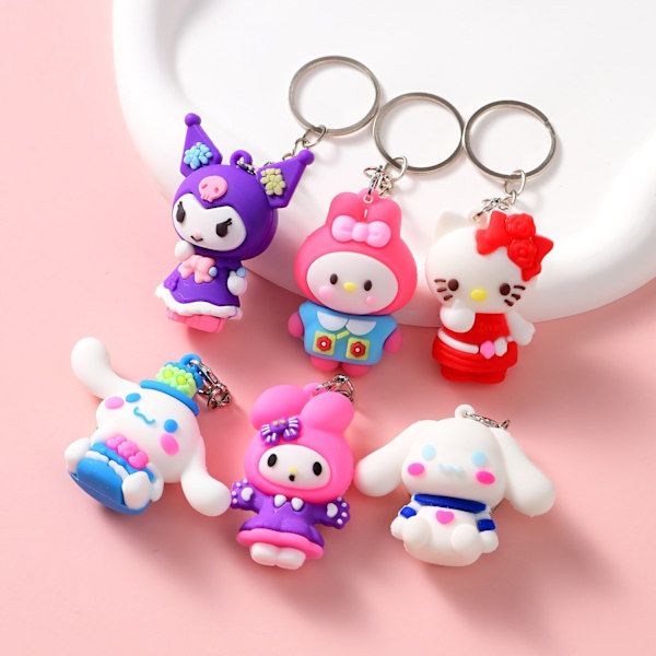 Internet-julkkiksen kuuma myynti 24 laatikkoa Sanrio-nukke sarjakuva sokkolaatikko riipus koulun portin kojun avaimenperä sokkolaatikko 1