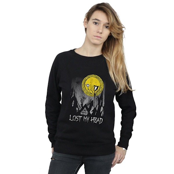 Disney Dame/Kvinde The Nightmare Before Christmas Mistede Mit Hoved Sweatshirt Sort Black L