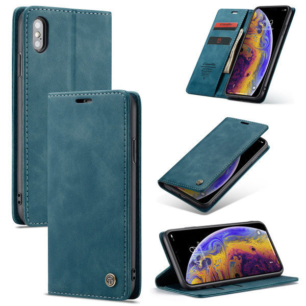 Iphone 14/14 Pro/14 Max/14 Promax Læder Flip Cover Brun iPhone14