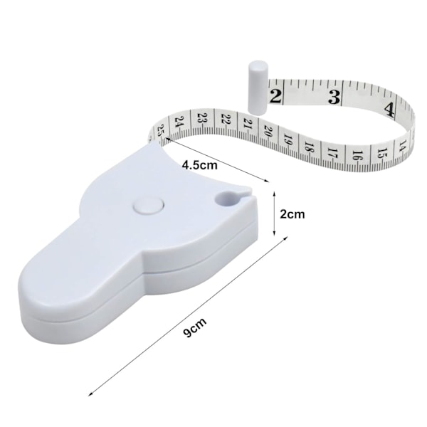 150 cm infällbart måttband, mjukt måttband, sömnadsmåttband