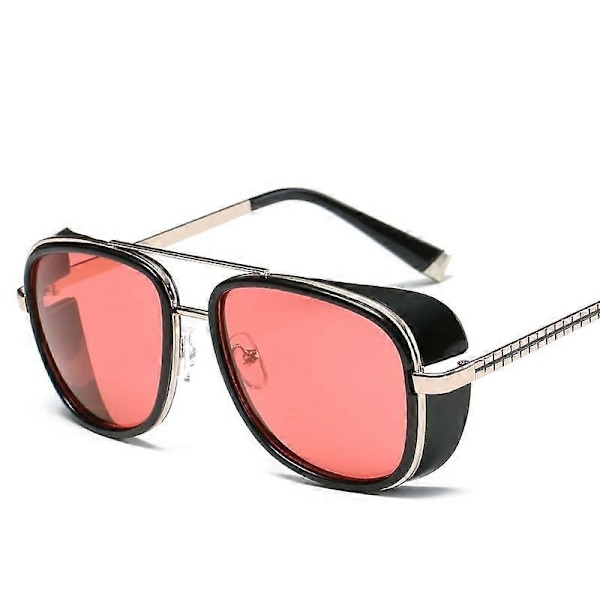 Iron Man 3 Matsuda TONY Stark Aurinkolasit Miehille Rossi Pinnoite Retro Vintage Design Aurinkolasit Oculos Masculino Gafas del UV400 9-XY62-C2