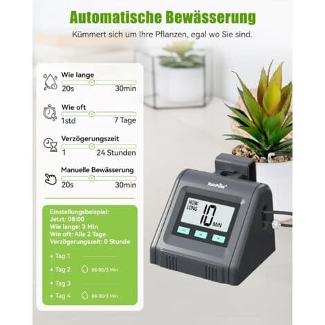 RAINPOINT Automatic Watering System, Adjustable Water Volume, Automatically Waters Large and Small Indoor Plants, DIY Drip Irrigation Kit