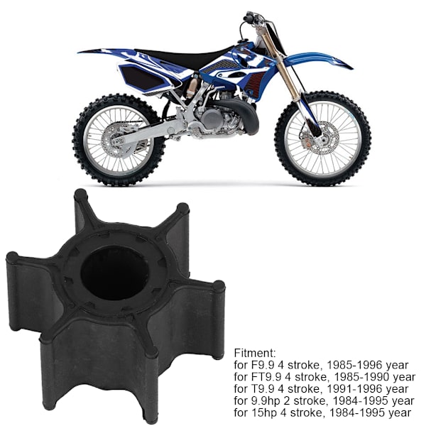 Vesipumpun siipipyörä sopii YAMAHA (9.9/15HP) 682-44352-01