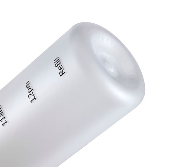1L Plastikkflaske med Tidsmarkør for Voksne og Barn Rosa Gjenbrukbar Drikkeflaske 1000ml