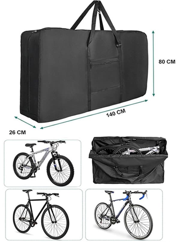 Vattentät cykeltransportväska 24-29 tum med axelrem för flygresor och förvaring