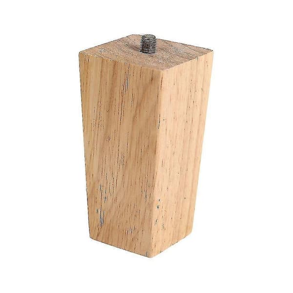 Sett med 4 firkantede treben, eikemøbler 10cm