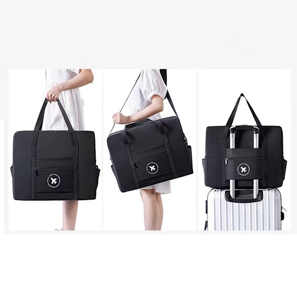Kabinetaske 40x20x25 cm til Ryanair Godkendt Størrelse Foldbar Taske Rejse Duffel Bagageholder Under Sædet