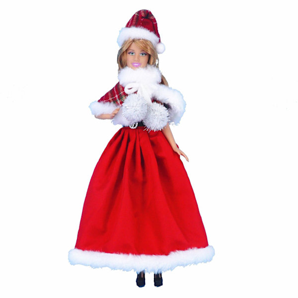 Barbie Julemode Kostume, 14 dele, 14 dukketilbehør