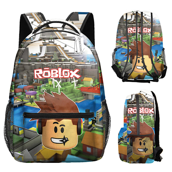 Roblox-reppu painettu reppu My World -reppu sarjakuva-anime lasten reppu-YX051