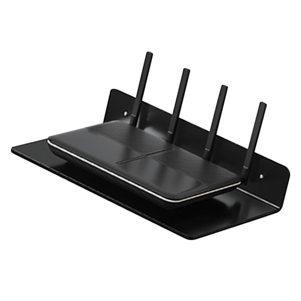 Flytande Projektor Väggfäste Hylla Säkerhetskamera Vägghylla TV-boxar Router Flytande Hylla Multifunktionell Väggmontering Svart 0.1