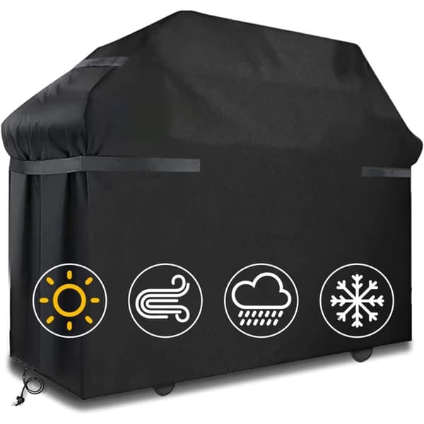 Vandtæt vindtæt rivefast grillovertræk med stropper opbevaringstaske 145x61x117cm