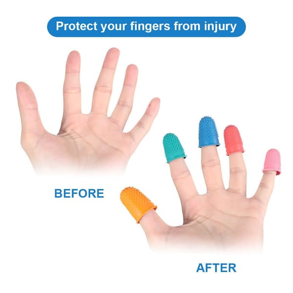 Easy-Sew Finger Protectors 10x, Sewing Accessories, Rubber Thimble, Finger Protector, Rubber Top