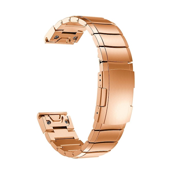 Rustfrit stål armbånd til Garmin Fenix 7S {HH} Rose Gold