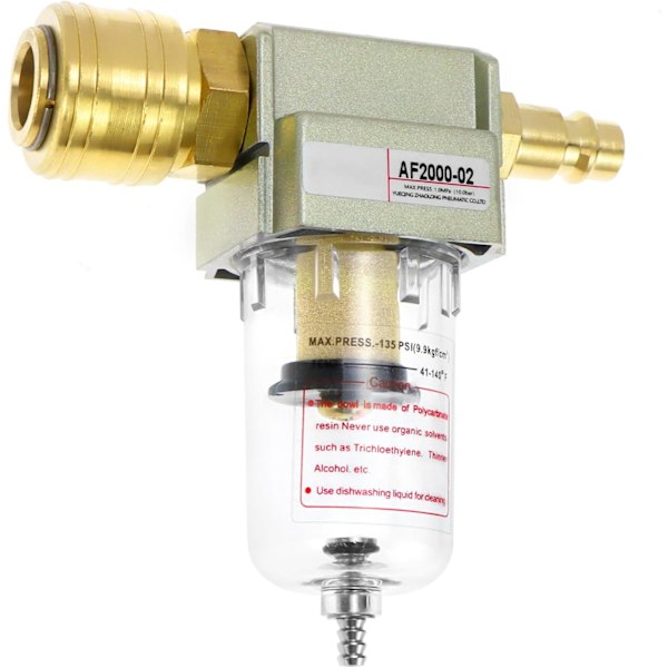 Trykluftfilter Vand Olieseparator Trykluft Vandseparator 1 4 Tommer med Hurtigkobling
