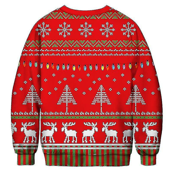 Unisex Juletrøje 3D-trykt sjov sweater Størrelse I Size I M