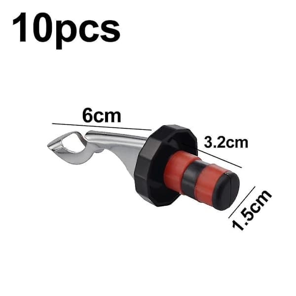 10 Pcs. Wine Stopper Expanding Manual Beverage Bottle Stopper Reusable Leak-proof Wine Bottle Airtight