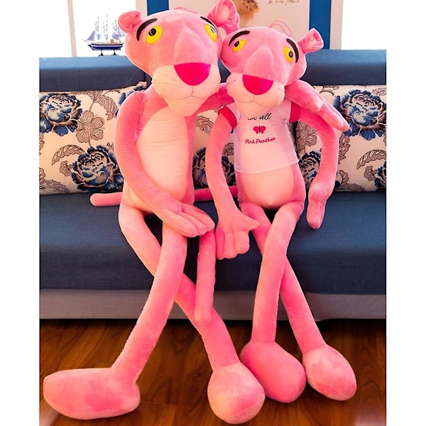 60cm Tecknad Rosa Pantern Djur Mjuk Kramdocka Gosedjur Leksak Barnpresent {HH}
