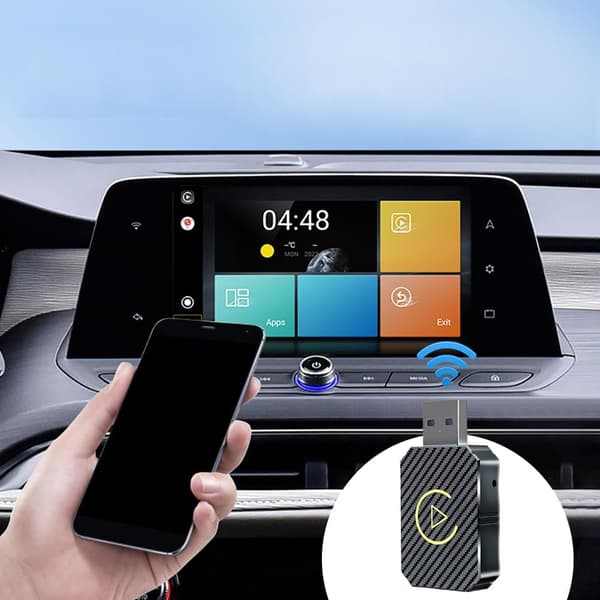 Trådlös CarPlay-adapter för Android Auto USB-dongel Konvertera trådbunden till trådlös Car Play