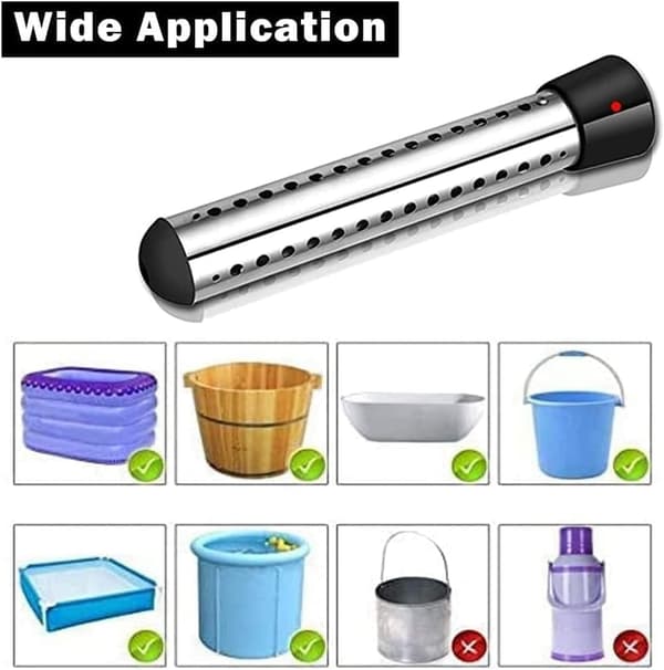 2500W Electric Bucket Heater with Automatic Shut-off Timer Water Heater for EU Plug
